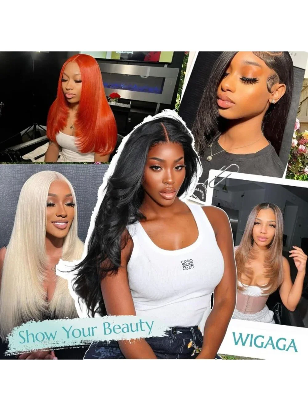 26-Inch Synthetic Lace Front Wig - HD Lace, Pre-Plucked Hairline, Long Straight